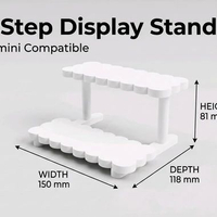 Rak Display Mini 2 Tingkat 3 Tingkat — Rak Display Untuk Dekorasi Meja Aesthetic 3 Tingkat Putih
