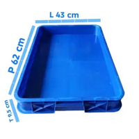 Box container plastik Biru