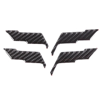 New for Corvette C6 ZR1 (2005–2013): genuine soft carbon fiber front and rear logo decorative sticke