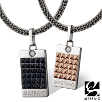 【MASSA-G 】龐克巧克 純鈦對墬搭配X1 4mm超合金鍺鈦對鍊