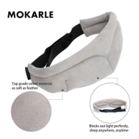Adjustable Sleeping Eye Mask Memory Foam Blindfold Bandage Eyeshade Mask Sleep Aid Eye Cover Travel Home Eyepatch Health Care