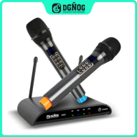 Echo Dual Bluetooth Wireless Microphone for TV Karaoke System Professional 2 Channels Handheld Mic for Wedding Party Singing