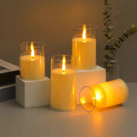 Led Candle Lamp Electronic Candle Led Battery Power Candles Flameless Flickering Tea Candles for Decor Wedding Candle Lights