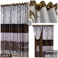 Gorden Jendela dan Pintu Motif Sanur