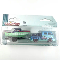 Majorette 1/64 for vw T1 PICK UP trailer Diecast Model Car Kids Toys Gift