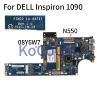 For DELL MINI DUO 1090 N550 Notebook Mainboard LA-6471P 08Y6W7 0566G7 SLBXF DDR3 Laptop Motherboard