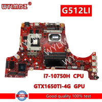 G512LI Motherboard For Asus ROG Strix G15 G512 G512LU G512LH G712LI Mainboard with i7-10750H CPU GTX1650TI-V4G GPU