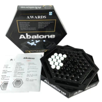 1Set Abalone Table Games Portable Chess Set Family Board Game For Children Kids Intellectual Development Carrom Board Push Chess