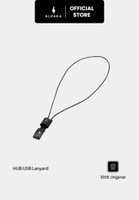 Alpaka HUB USB Lanyard for ID Cardholder USB C Lightning Cable Charger C to USB-C