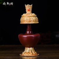 佛教用品尼泊爾進口密宗供佛灌頂供具手工純銅凈水瓶奔巴壺賁巴壺