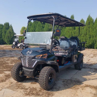 Cheap Sale 48V 4KW Club Golf Carts Black 4 Seater For Tourist Electric Golf Cart CE DOT Approved