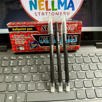 Pulpen SunReno CAMPUS isi 12 pcs Balpoint Hitam