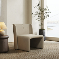 沙發椅 輕奢單人沙發意式單椅北歐休閑椅小麥沙發現代極簡設計師洽談客廳