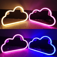 Cloud Sign Neon Light LED Sky Modeing โคมไฟ Nightlight Bulbs Decor Room Shop Party Wall Art งานแต่งงาน USB &amp; กล่องแบตเตอรี่ Powered