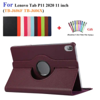 For Lenovo Tab P11 Pro Case 11.5 inch TB-J706F Smart Magnet Folding Stand Cover Funda for Tab P11 J606F 2020 Tablet with Stylus