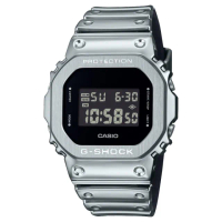 【CASIO 卡西歐】G-SHOCK輕奢鈦灰電子錶(GM-5600YM-8)