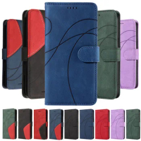 Luxury Line Leather Phone Case For Sony Xperia 1 5 10 IV V Flip Wallet Card Solt Book Cover