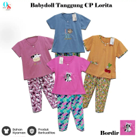 Baju Tidur Anak Perempuan Lorita CP Ukuran L Lengan Pendek Celana Panjang