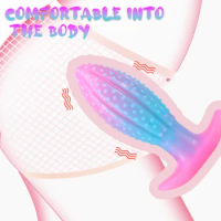 Luminous Dildo Soft Huge Cock Penis with Suction Cup Cactus Butt Anal Plugs Flexible with Curved Shaft Sex Toy for Women