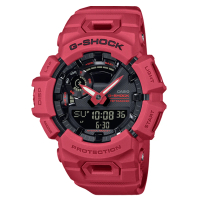 【CASIO 卡西歐】G-SHOCK 智慧藍牙 運動訓練 防震 雙顯錶 樹脂錶帶 防水200米 GBA-900(GBA-900RD-4A)