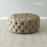 Sofa stool bulat ottoman | wonten art