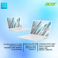 Acer Nitro Lite NL16 71G 55VC i5 13420H/16GB/512GB SSD/RTX4050/16″WUXGA/Windows 11 Home+ Office Home