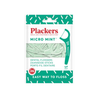 Plackers派樂絲 微薄荷清涼牙線棒36支 牙線棒 薄荷 口腔清潔【金興發】