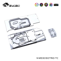 Bykski Full Water Cooling Block Kit For MSI Geforce RTX 3090/3080/3080Ti GAMING/SUPRIM X TRIO OC Video Card,N-MS3090TRIO-TC-V2