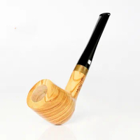 1Pcs Olive Wood Handmade Tobacco Pipe Smoking Pipe Vintage Straight / Bent Smoke Accessory
