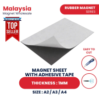 1MM Thickness A2 / A3 / A4 Magnet Sheet With Adhesive Tape 1pc