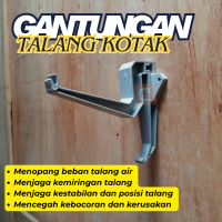 Penyangga Tallang Gantungan Talang Air Bentuk Kotak Ukuran 4 Inch Pvc