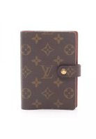 Louis Vuitton Pre-Loved Louis Vuitton Agenda PM monogram notebook cover PVC Brown