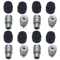 Kailey (20 ชิ้น) วาล์วชาร์จแอร์แบบตัวผู้ M12X1.5 พร้อมฝาปิด สำหรับ MT0105 800-955 59946 GM 52458184 