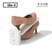 日本like-it 日製可調式鞋類收納整理架(6入)