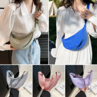 Nylon Crossbody Bag For Women Fashion Portable Casual Hobos Sport Chest Pouch Underarm Bags Students Dumpling Shape Shoulder Bag