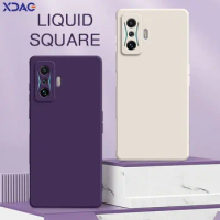 Square Liquid Silicone Case for Xiaomi Redmi K50 Gaming POCO F4 GT 5G Full Protective Soft Fashion Phone Cover K50Gaming F4GT