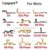 2Pcs Power On Off Volume Side Button Key Flex Cable For Moto G5 G6 G7 G8 G9 Plus Play Power Lite One Action Vision Hyper Fusion