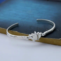 Anime Character Frieren Cosplay Bracelets Silvery Couple Adjustable Flower Bracelet Jewelry Gifts