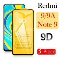 3Piece Note9 Tempered Glass for Xiaomi Redmi 9 9A Anti Scratch ScreenProtector Film For Redmi Note 9 9Pro note9pro Clear 9H glas