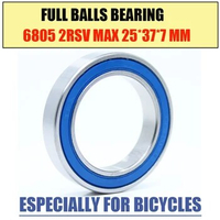6805-2RSV MAX Bearing 25*37*7 mm ( 1 PC) Full Balls Bicycle Bottom Bracket Repair Parts BB70 6805 2RS RSV Ball Bearings 6805-2RS