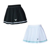 【VICTOR 勝利體育】針織運動短裙 褲裙 女款(K-51300 A/C 白/黑)