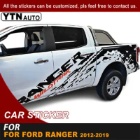 Wiltrack Mudslinger Side Body And Rear Trunk Car Sticker For Ford Ranger 2012-2014 2015 2016 2017 2018 2019 Graphic Vinyl Decals
