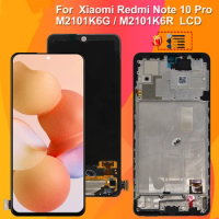 6.67" Original For Xiaomi Redmi Note 10 PRO LCD Replacement Touch Screen Parts For M2101K6G M2101K6R Screen Digitizer Display