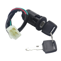 Motorcycle Electric Door Lock 4 Male Plug Ignition Key Switch For 50cc 110cc 125cc 150cc 250cc ATV QUAD Dirt Bike Accessories