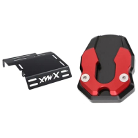 Motorcycle Cnc Kickstand Side Stand Extension Pad Enlarge Support Plate With Motorcycle Cnc Engine Chassis Cover Guard