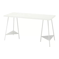 LAGKAPTEN/TILLSLAG 書桌/工作桌, 白色, 140x60 公分