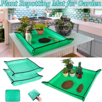 Plant Repotting Mat Waterproof Transplanting Mat, Indoor Succulent Potting Mat Foldable Gardening Soil Changing and Watering Mat