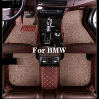 High Quality Customized Double Layer Detachable Diamond Pattern Car Floor Mat For BMW M1 M2 M3 E30 E90 E93 E92 F80 M4 F82 F83