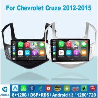 Android 13 8 Core Wifi Car Radio Multimedia Video Player For Chevrolet Cruze J300 J308 2012-2015 Navi GPS 2 din no dvd