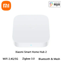 Xiaomi Smart Home Hub 2 Zigbee 3.0 Intelligent Multi Mode Gateway Wifi 5GHz 2.4GHz Bluetooth Mesh Mijia Mi Home Control Center